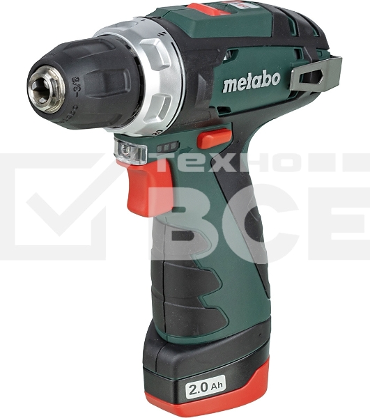 Дрель-шуруповерт Metabo PowerMaxx BS 600984000, Аккумуляторный, 10,8В, 2 АКБ