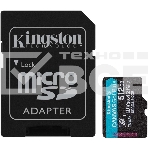 Флеш карта microSDXC 512Gb Class10 Kingston SDCG3/512GB Canvas Go! Plus + adapter, фото5