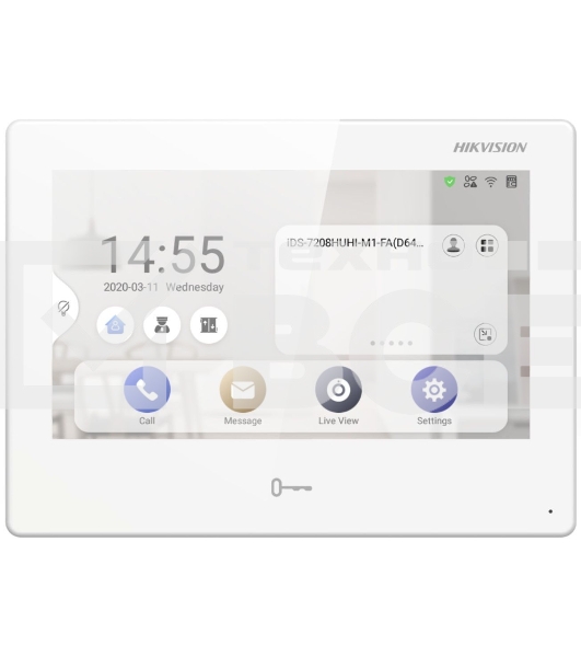 Видеодомофон Hikvision DS-KH9510-WTE1(B) белый