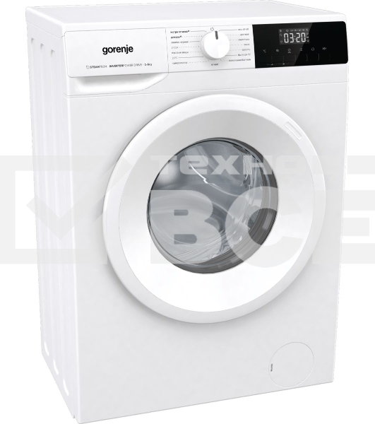 Стиральная машина Gorenje W1NHPI60SCS белый, загрузка фронтальная 6 кг, 1000 об/мин., класс: А