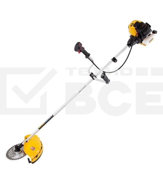 Триммер бензиновый Denzel DTL-33, 33 см3, неразъемная штанга, состоит из 2 частей