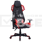 Кресло игровое Cactus CS-CHR-090BLR черный/красный, сиденье черный/красный, эко.кожа/сетка, крестовина пластик, пластик черный, фото6