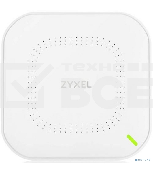 Гибридная точка доступа Zyxel NebulaFlex NWA50AX, WiFi 6, 802.11a/b/g/n/ac/ax (2,4 и 5 ГГц), MU-MIMO, антенны 2x2, до 575+1200 Мбит/с, 1xLAN GE, PoE, без поддержки Captive portal и WPA-Enterprise, защ