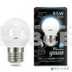 Светодиодная лампа GAUSS 105102210 LED Шар E27 9.5W 950lm 4100K 1/10/50, фото3