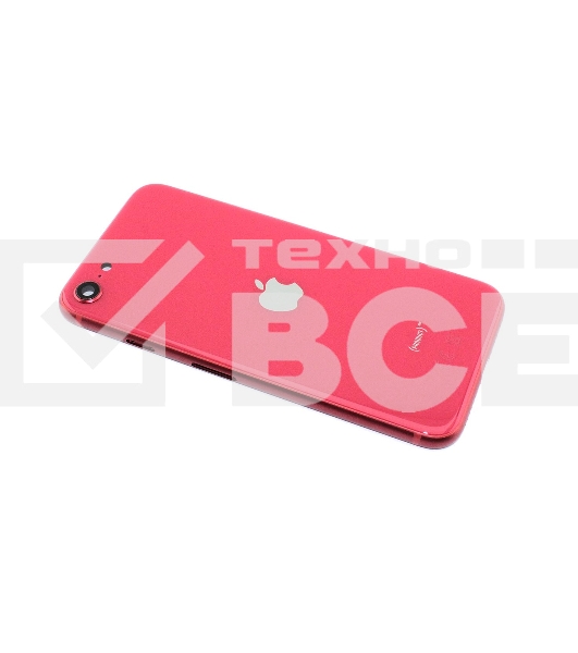 Задняя крышка (корпус) в сборе с рамкой для Apple iPhone SE2 красная
