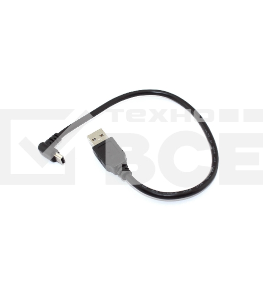 Кабель USB  Type A на Mini USB угол вверх 0,25 м