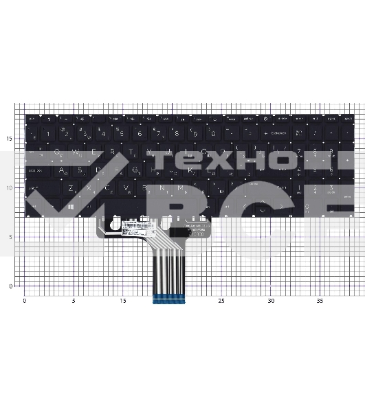 Клавиатура для ноутбука HP 17-CN 17-CP черная