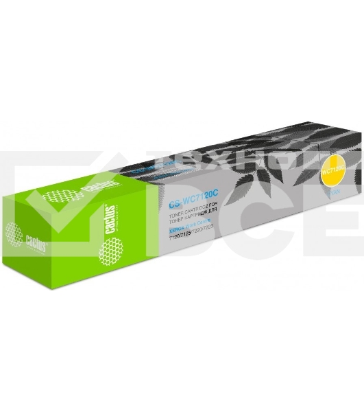 Картридж лазерный Cactus CS-WC7120CR 006R01464 голубой (15000стр.) для Xerox WC 7120/7125/7220/7225