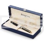 Ручка роллер Waterman Hemisphere (CWS0920650) Mars Black GT F черн. черн. подар.кор., фото3