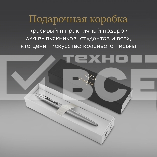 Ручка шариковая Parker Jotter Monochrome XL SE20 (CW2122756) Stainless Steel M син. черн. подар.кор.