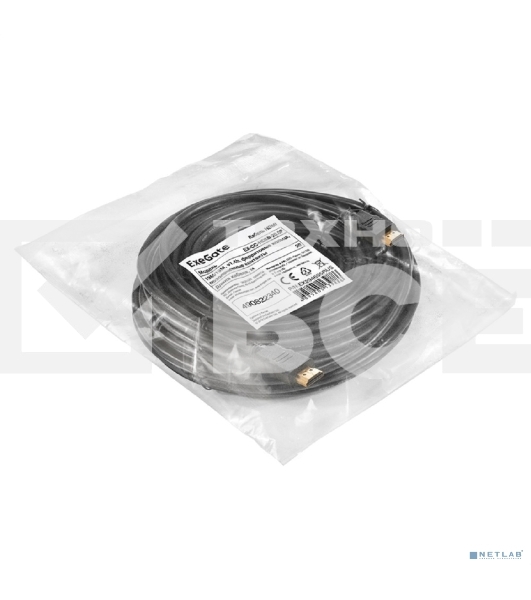 Кабель HDMI ExeGate EX-CC-HDMI-20.0F (19M/19M, 20м, v1.4b, ферритовые кольца, позолоченные контакты)