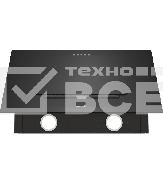 Вытяжка каминная Gorenje WHI626E6B черный/серый, 60 см, 678 куб. м/ч, 65 дБ