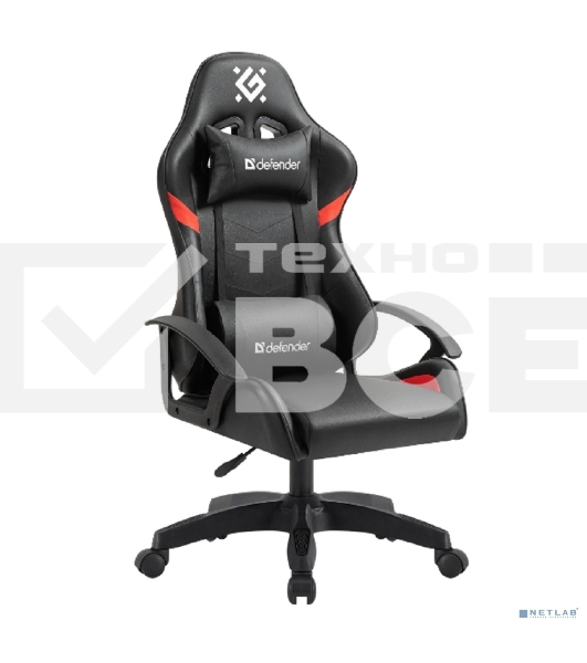 Кресло игровое Defender Sharm черный/крас, класс 2, PU
