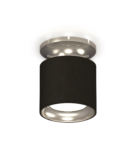 Светильник Ambrella Light XS7402080 SBK/PSL черный песок/серебро полированное MR16 GU5.3 (N7927, C7402, N7023)