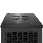 Шкаф телекоммуникационный 19' напольный 42U ExeGate EC-FS-42U.600.1000.V.V.BLACK (19”, 42U, 600x1000x2054mm (ШхГхВ), передняя и задняя двери перфорированные, съемные боковые панели, пыле- и влагозащита IP20, встроенный вентиляционный модуль, 1 полка в комплекте, черный RAL 9004, 3 коробки), фото12