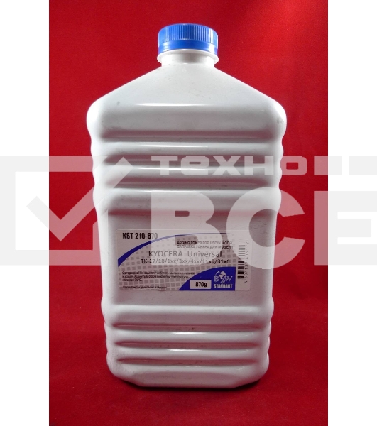 Тонер Kyocera TK-410/420/435/475, KM-1620/1650/2020/2035/2050/2550/TASKalfa 180/181/220 (фл. 870г) B&W Standart фас России
