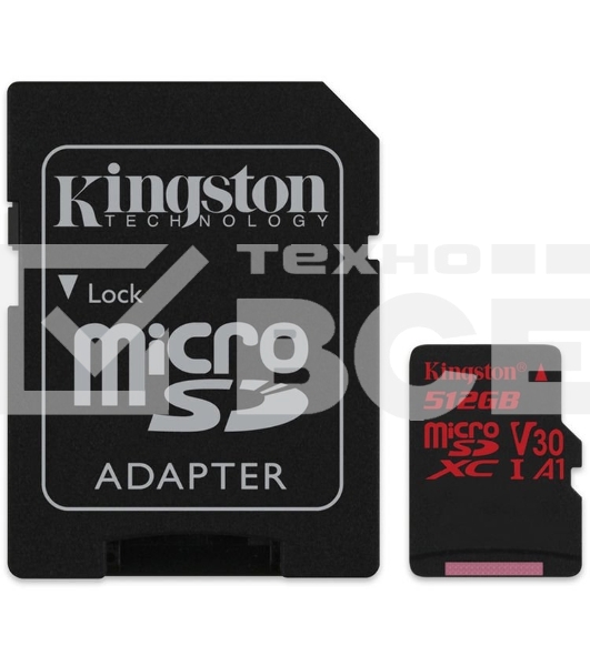 Карта памяти 512GB uSD React 100/80 V30 A1