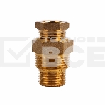 Сальник с двойной резьбой 1/2 и 3/4 для ввода кабеля в трубу PROconnect, фото 1