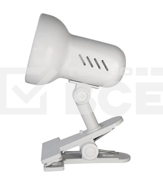 Лампа настольная Camelion H-035 С01 60Вт 220В белый метал.