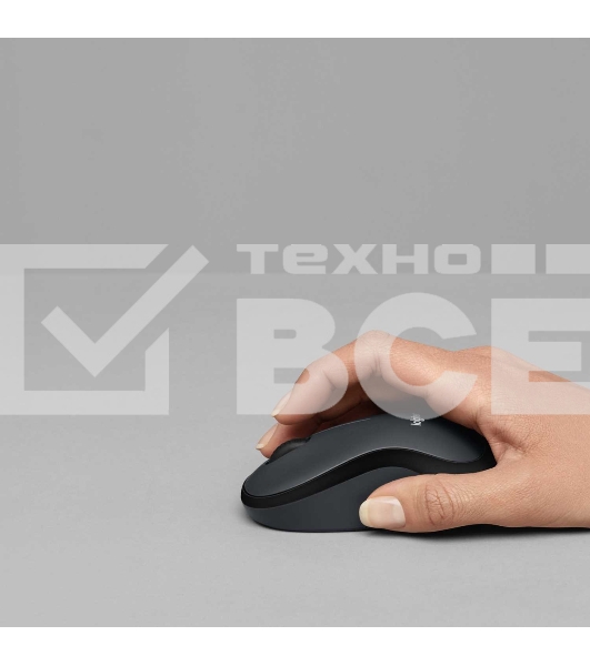 Мышь беспроводная Logitech M220 SILENT синий, 1000 dpi, радиоканал, USB, кнопки - 3