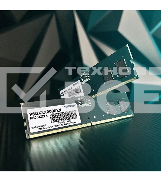 Оперативная память Patriot Signature, DDR5, 32GB (2x16 GB), 4800 MHz, CL40