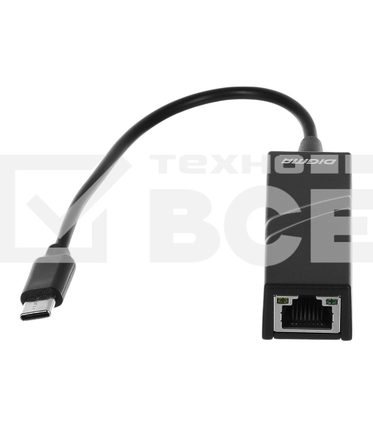 Сетевой адаптер Ethernet Digma D-USBC-LAN100 USB Type-C