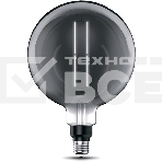 Лампа cветодиодная Gauss Filament G200 6W 330lm 4000К Е27 gray straight LED, фото3