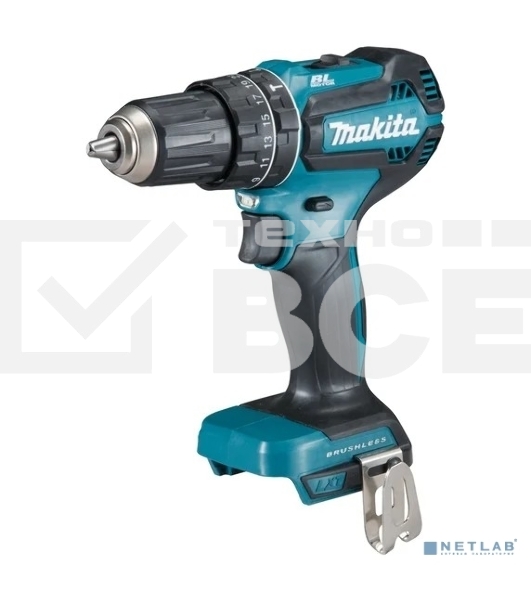 Дрель-шуруповерт Makita DHP485Z, Аккумуляторная, 18В, Без АКБ и ЗУ