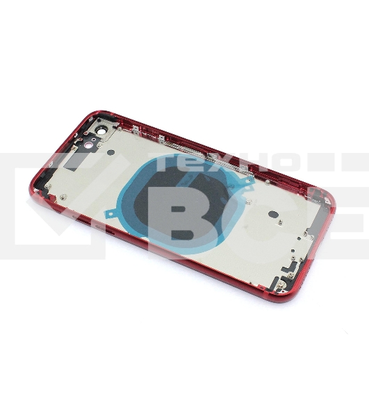 Задняя крышка (корпус) в сборе с рамкой для Apple iPhone SE2 красная