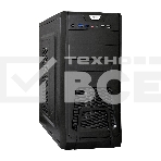 Компьютерный корпус Miditower ExeGate CP-603-UNS400 (ATX, БП UNS400 с вент. 12см, 2хUSB, аудио, черный), фото5