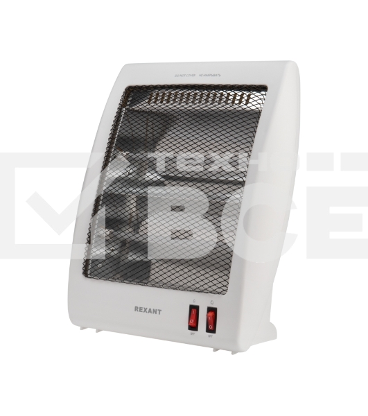 Обогреватель инфракрасный Rexant белый, кварцевый, 800 Вт, 14 м2, настольный