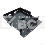 Кросс оптический Cabeus ODF-19-6FP-48FC/ST/SC-S-BK-T стоечный выдвижной, 19, до 48 портов, черный, фото 1