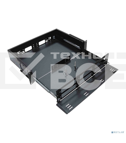 Кросс оптический Cabeus ODF-19-6FP-48FC/ST/SC-S-BK-T стоечный выдвижной, 19, до 48 портов, черный