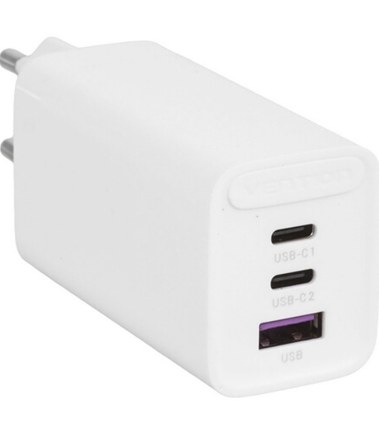 Сетевое зарядное устройство Vention на 1 порт USB С GaN 20Wбелый