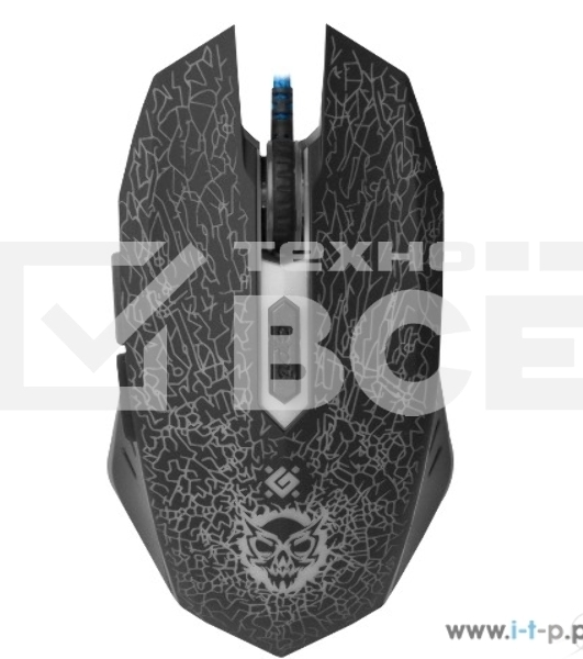 Мышь проводная Defender Shock GM-110L черный, 3200 dpi, USB, кнопки - 6