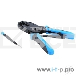 Монтажный инcтрумент Hyperline HT-2008AR Инструмент обжимной для RJ-45, RJ-12, RJ-11 (8P8C, 6P6C, 4P4C), профессиональный, с храповым механизмом , фото3