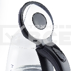Чайник электрический Galaxy Line GL 0552, черный, стекло, 2200 Вт, 1,7 л, LED-подсветка, шкала уровня воды, корпус из термостойкого стекла, фото6