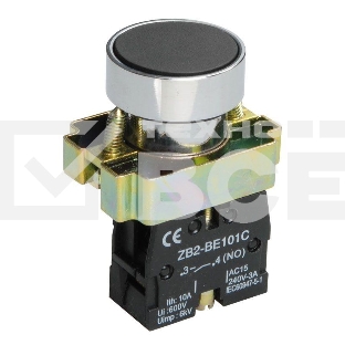 Кнопка LAY5-BA21 без подсветки черн. 1з ИЭК BBT60-BA-K02