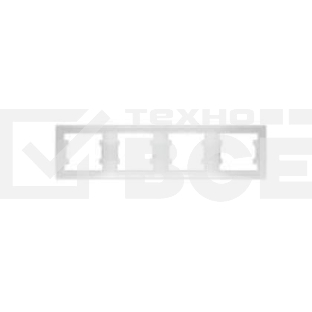 Рамка 4-м Бриллиант горизонт. бел. UNIVersal 7947502