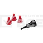 Соединительный изолирующий зажим Rexant с лепестками СИЗ-13 ø 13 мм (0,75-10 мм²), красный (100 шт./уп.), фото 1