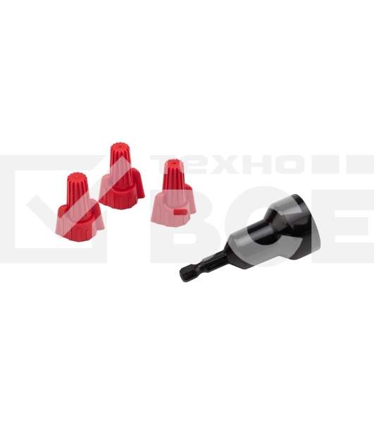 Соединительный изолирующий зажим Rexant с лепестками СИЗ-13 ø 13 мм (0,75-10 мм²), красный (100 шт./уп.)