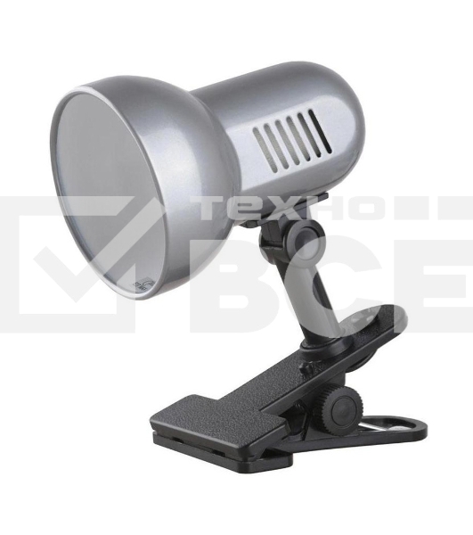 Светильник настольный, Camelion H-035 С03 серебро (метал., 220В, 60Вт)