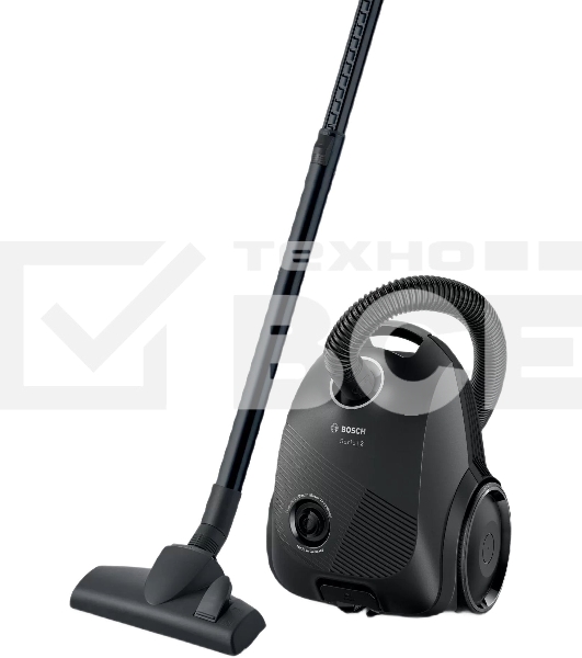 Пылесос Bosch BGBS2LB1 чёрный, 600 Вт, уборка сухая, пылесборник мешок, 3.5 л