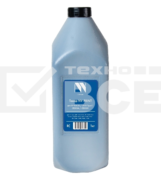 Тонер NVPrint HP P2035/2055 (CE505A/ CE505X) (1кг) для HP LaserJet P2030, P2035, P2050,P2055; Canon (719) LBP 6650, 6680, 6300, 6310, MF 5840, 5880, 5940, 5980 Type1