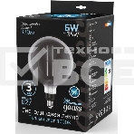 Лампа cветодиодная Gauss Filament G200 6W 330lm 4000К Е27 gray straight LED, фото4