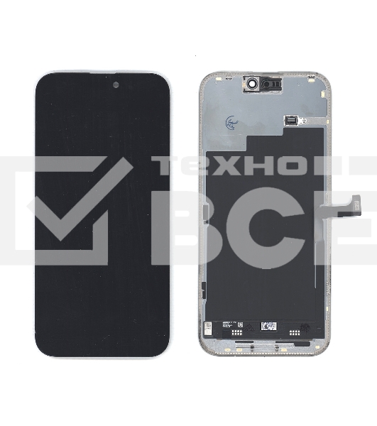 Дисплей (модуль) для Apple iPhone 15 Pro Max в сборе с тачскрином, черный (OR)