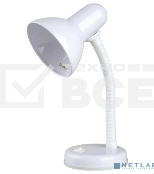 Camelion KD-301 С01 белый (Светильник настольный,230V 60W)
