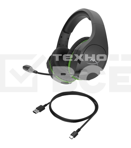 Игровые наушники чёрно-серые ASUS TUF Gaming H3 WL (2.4 ГГц, 7.1 виртуально, 50мм, неодимовые магниты, 32 Ом, 20~20000 Гц, микрофон, USB-C, PC, Mac, PS4, Nintendo Switch, Xbox One, 90YH02ZG-B3UA00)