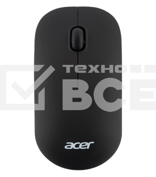 Мышь беспроводная Acer OMR130 черный, 1200 dpi, радиоканал, USB, кнопки - 3