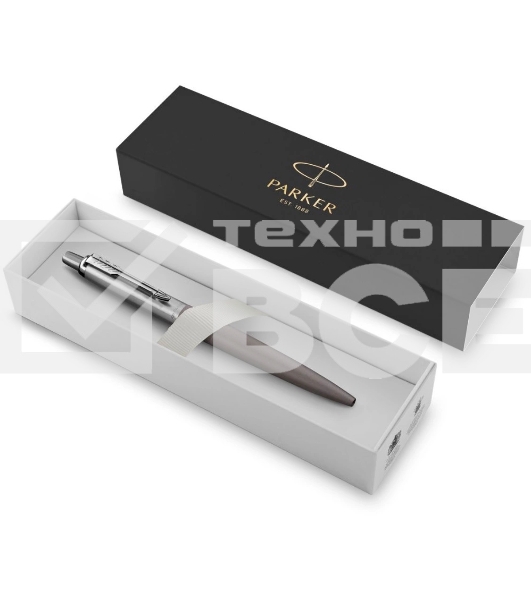 Ручка шариковая Parker Jotter XL K69 (CW2068360) Matte Grey CT M, синие чернила, подарочная коробка